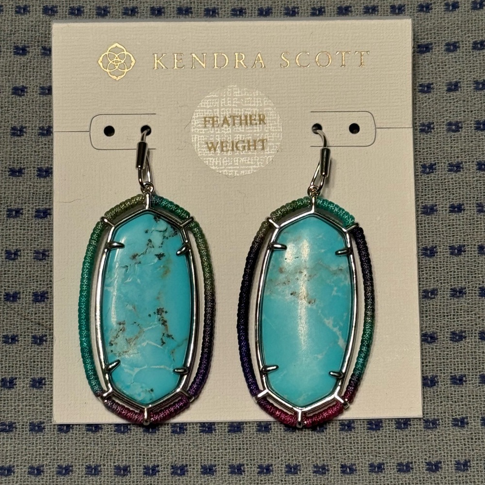 Kendra Scott Turquoise Featherweight Earrings